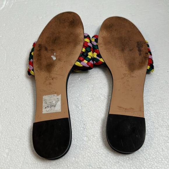 J crew Cora slide sandals multi color navy size 9.5 - Picture 5 of 6